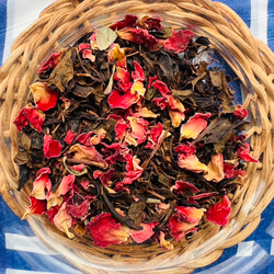 【お茶×○○】＊春季限定飲み比べ＊薔薇の和紅茶・ほうじ茶カモミール・あずき玄米茶 ティーバッグ各3g×5個入り 2枚目の画像