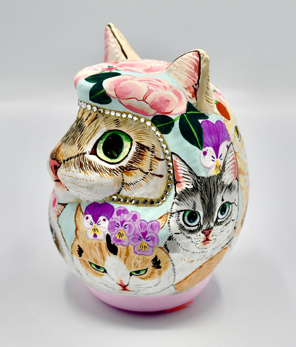 ねこだるまミニ・猫がいっぱい 2枚目の画像