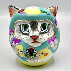 ねこだるまミニ・インコがいっぱい 1枚目の画像