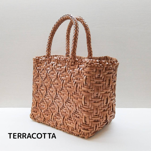 【定価42900円】　ムジカヴィータ 水牛革 手編みメッシュ　トートバッグ 水牛革】手編みメッシュトートバッグ メッシュバッグ