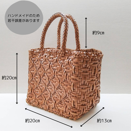 【定価42900円】　ムジカヴィータ 水牛革 手編みメッシュ　トートバッグ 水牛革】手編みメッシュトートバッグ メッシュバッグ