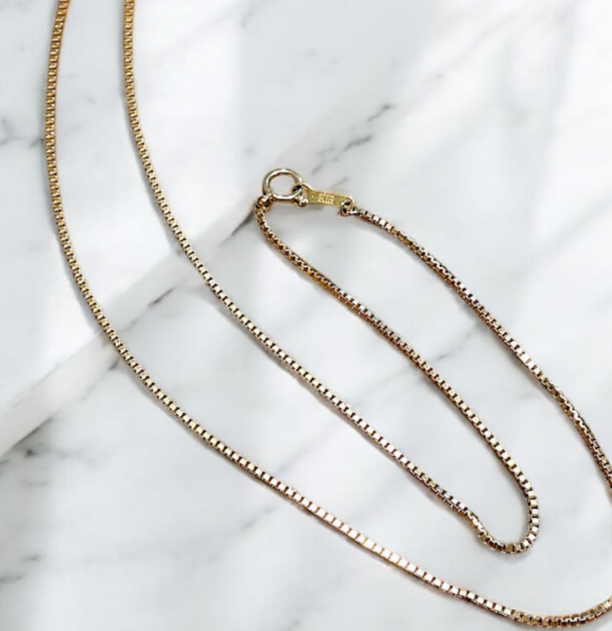 【受注生産】18K Gold Venetian Link Necklace K18ゴールドベネチアンチェーンネックレス