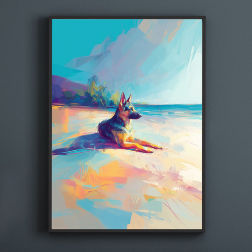 ジャーマン　シェパード　油絵　手描き　原画　油彩画 ジャーマン シェパード 油絵 手描き 原画 油彩画 楽天市場】ジャーマン