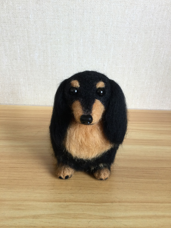 羊毛フェルト ダックスフンド犬 羊毛フェルト masapan 通販
