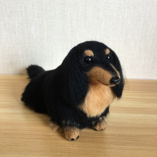 羊毛フェルト ダックスフンド犬 羊毛フェルト masapan 通販 19208769