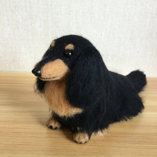 羊毛フェルト ダックスフンド犬 羊毛フェルト masapan 通販 19208769