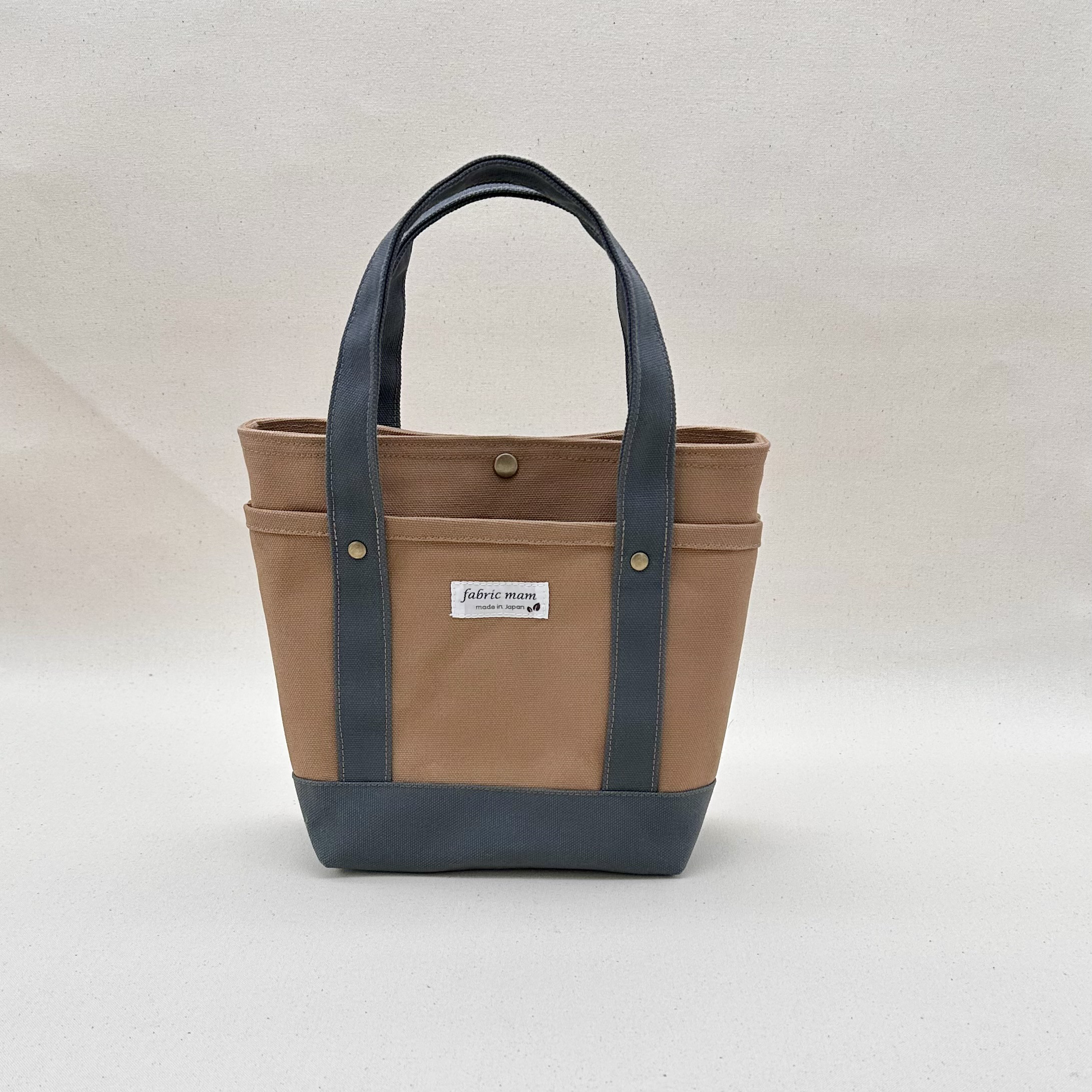 Popular Tote（ﾀﾞｰｸﾍﾞｰｼﾞｭ×ﾊﾝﾀｰｸﾞﾘｰﾝ）ミニサイズ