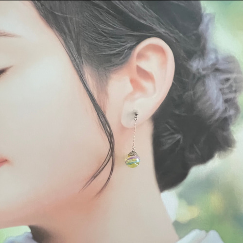 人気No.1 & 2／小さな風鈴&水風船の耳飾りセット【ミニサイズ】数量