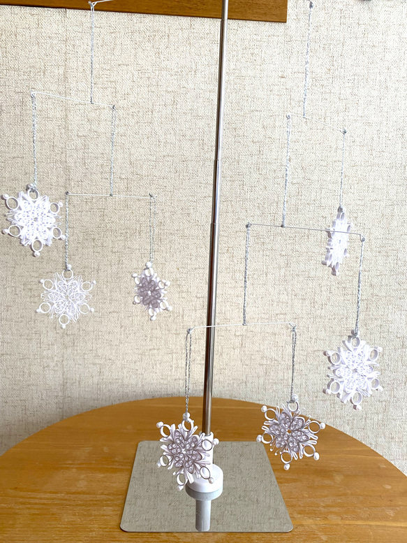 モビール　雪の結晶Ａ 2枚目の画像