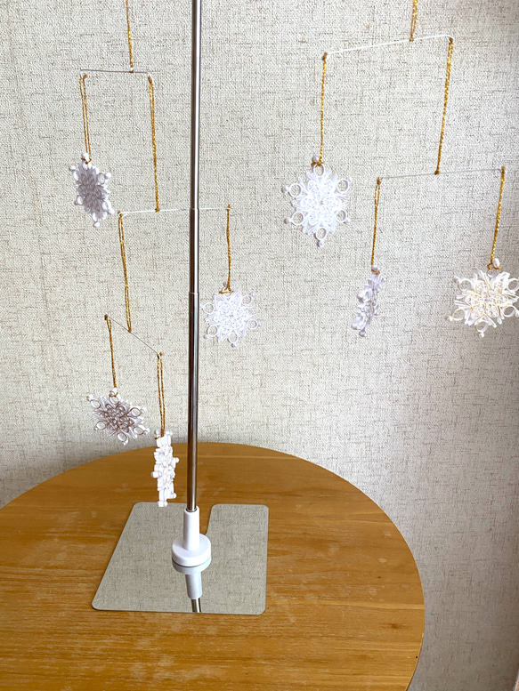 モビール　雪の結晶Ａ 1枚目の画像