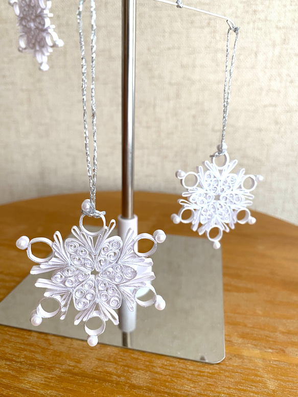 モビール　雪の結晶Ａ 4枚目の画像