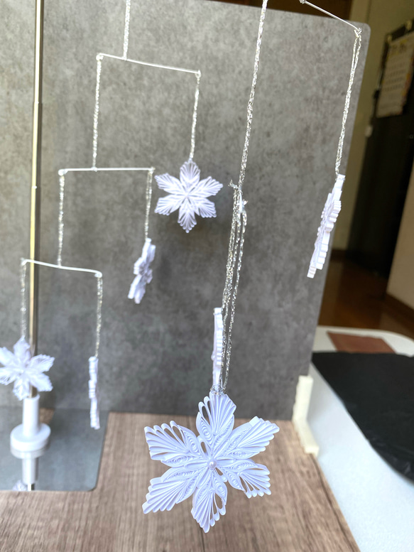 モビール　雪の結晶Ｂ 7枚目の画像
