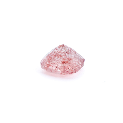 赤い内包物が可愛い石】ストロベリークォーツ 2.1ct 天然石 まる