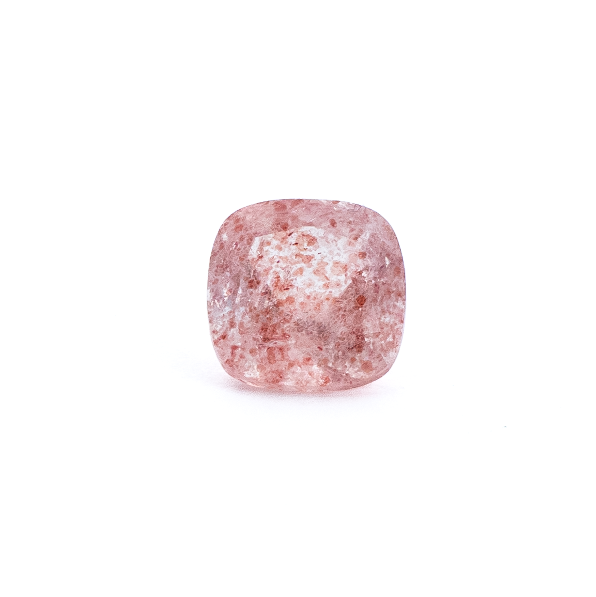 ストロベリークオーツ！かわいい！あまりとれないみたい！ 赤い内包物が可愛い石】ストロベリークォーツ 2.1ct 天然石 まる