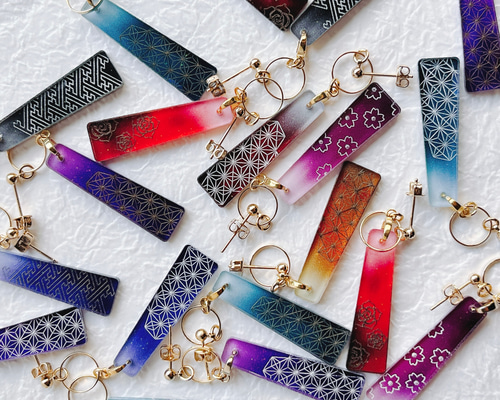環 tamaki 【アクリルピアス/イヤリング】 ピアス（スタッド・一粒