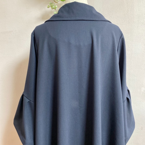 大きいサイズ》 チェスターコート ネイビー L•LL•13号対応 大きいサイズ》 チェスターコート ネイビー L•LL•13号対応