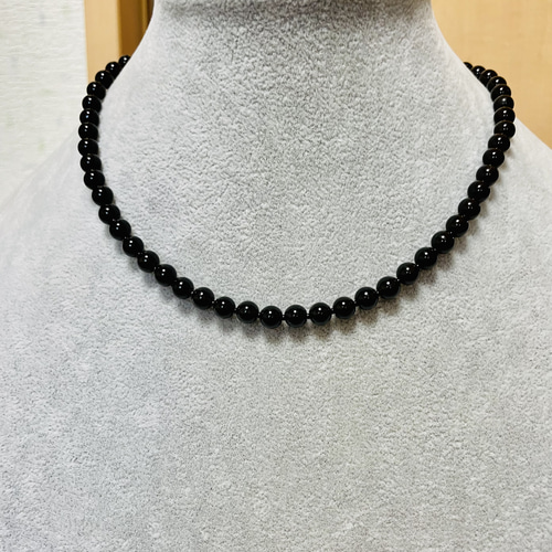 法事などにいかがですか、モリオン（黒水晶）のネックレス ネックレス 