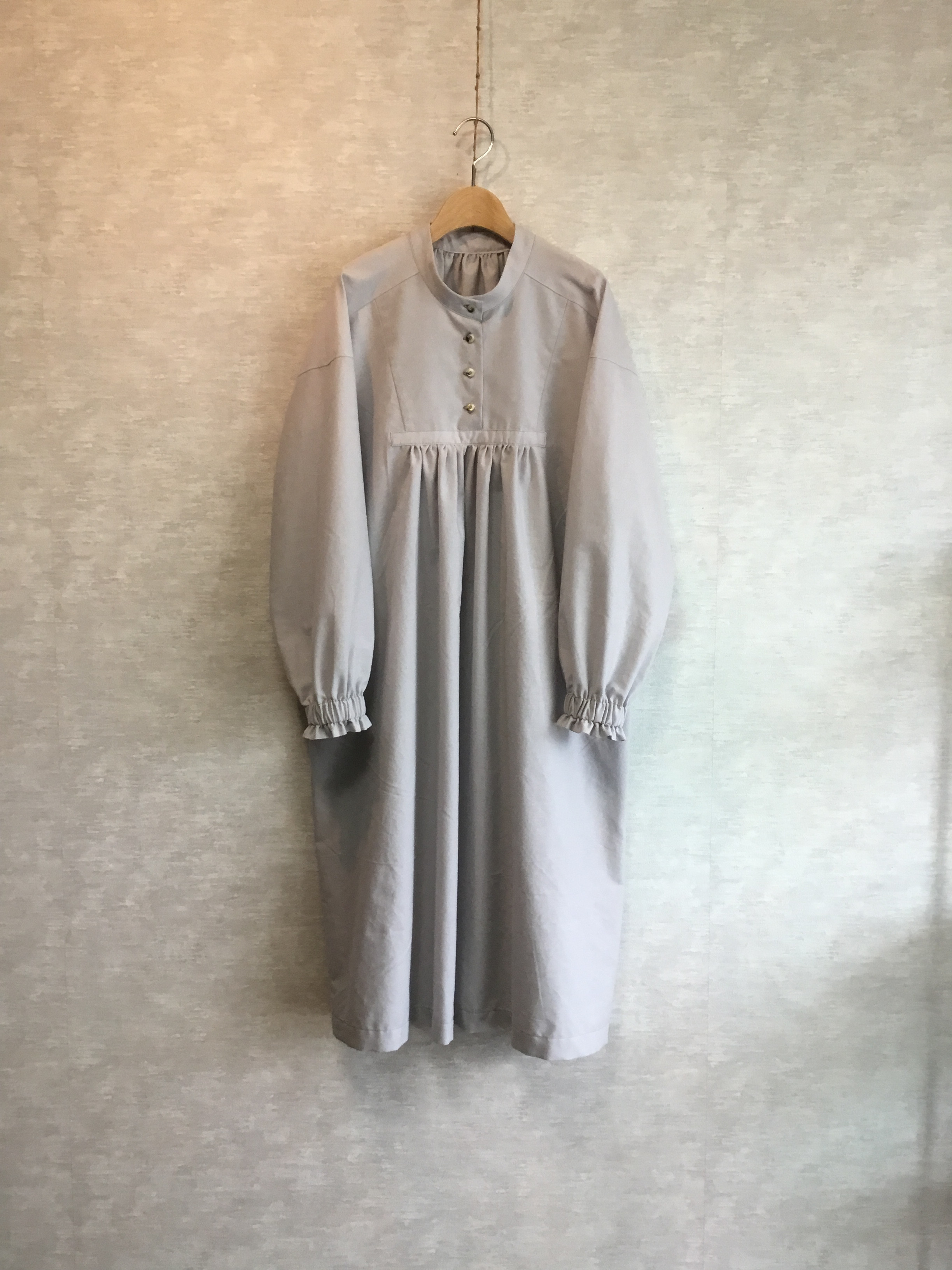 ★【春の超早割2026】フォーマルに！ふんわりギャザーで体型カバーワンピース【大人レトロ】切り替えギャザーワンピース