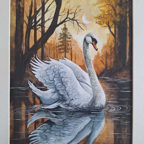 美品　常雄　額入り絵画　水鳥　落ち着いた色合いが素敵な　表現が丁寧で奥深い　壁掛 美品 常雄 額入り絵画 水鳥 落ち着いた色合いが素敵な 表現が