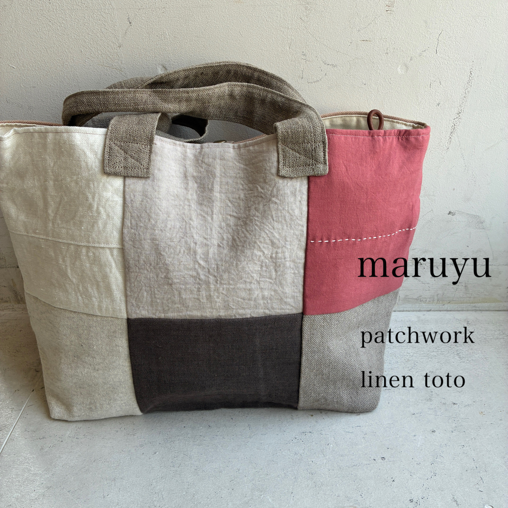 -maruyu- linenの横長トート