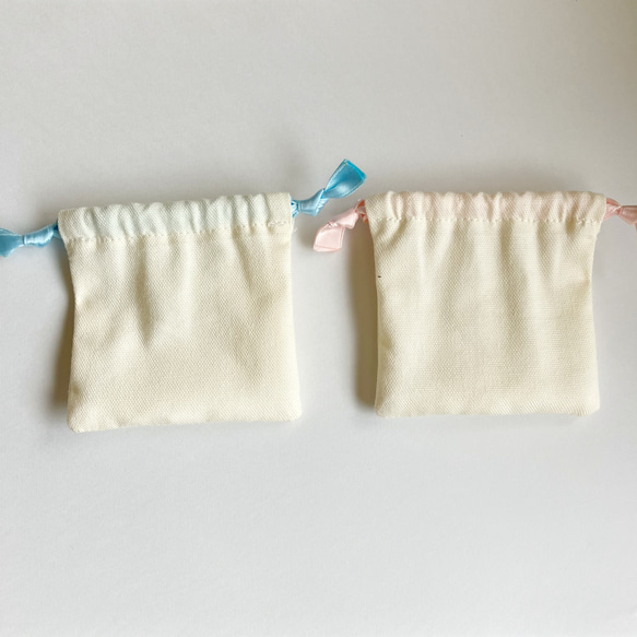 小さなアクセサリー巾着　2点セット 3枚目の画像