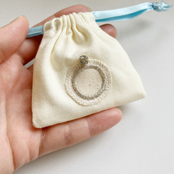 小さなアクセサリー巾着　2点セット 9枚目の画像