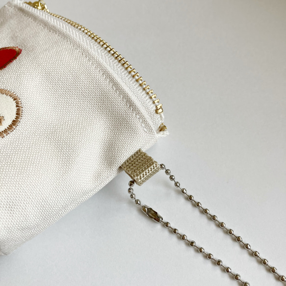 ミニミニ目薬！ポーチ【オフホワイト】 8枚目の画像