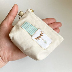 ミニミニ目薬！ポーチ【オフホワイト】 9枚目の画像