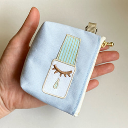 ミニミニ目薬！ポーチ【ベビーブルー】 9枚目の画像