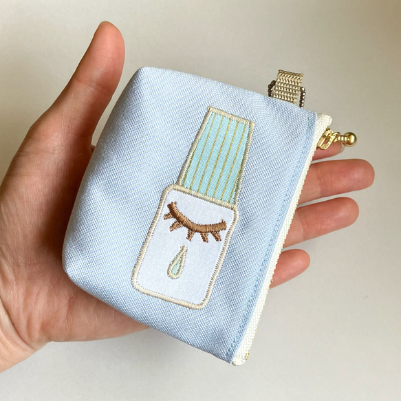 ミニミニ目薬！ポーチ【ベビーブルー】 9枚目の画像