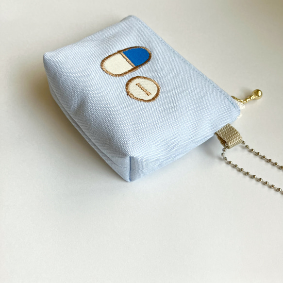 ミニミニ目薬！ポーチ【ベビーブルー】 7枚目の画像