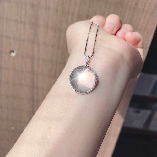 ⭐︎【天然】スターローズクォーツ ペンダントトップ s925