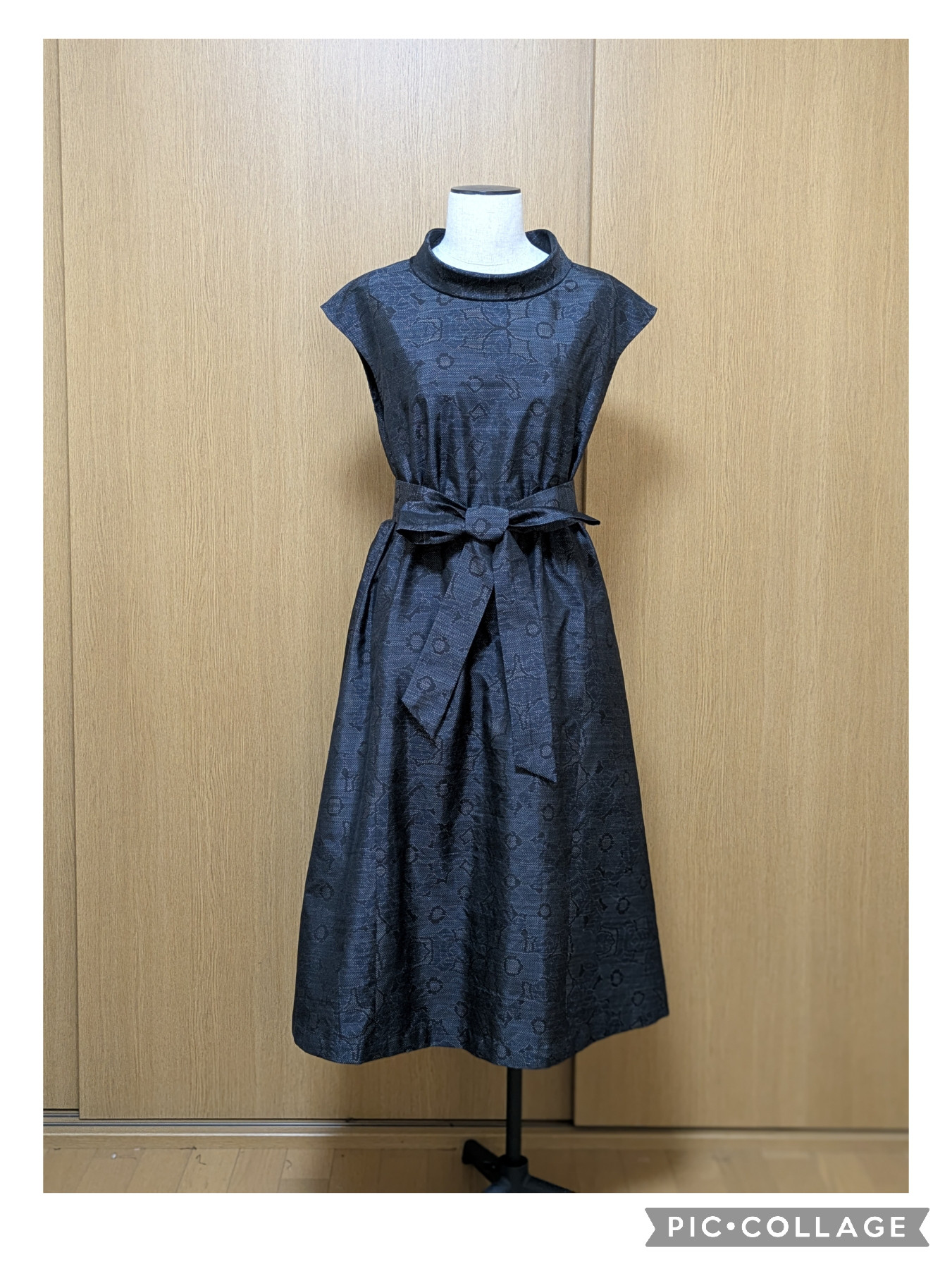 SOLD　着物リメイク　ワンピース　大島紬　Ｍ〜L