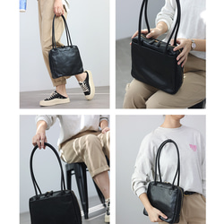 【限時特價】大容量柔軟真皮手提包 | 超大容量 &amp; 優雅設計 | 母親節或生日禮物的完美之選（5種顏色可選） 第14張的照片