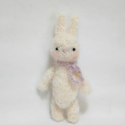 SOLD OUT＊白うさぎ あみぐるみ