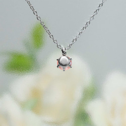 ロードクロサイト ネックレス　4mm☆サージカルステンレス 2枚目の画像
