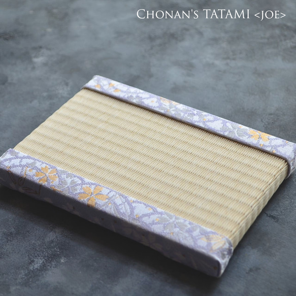 お供え花＆ミニ畳set〖青海波桜×ホワイトブルー〗｜ペット供養・手元供養・お仏壇用・お悔やみの贈り物 7枚目の画像