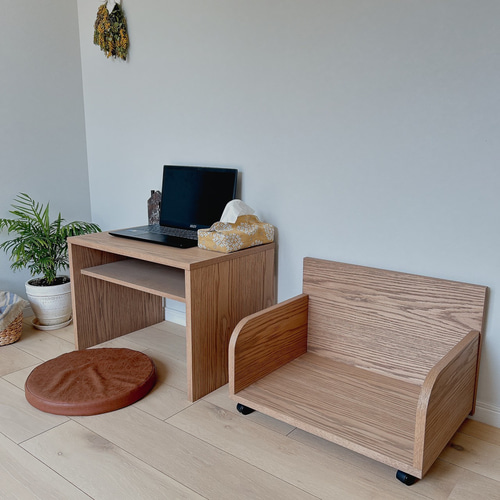 オーク プリンターラック パソコンラック 収納 その他家具 shima craft