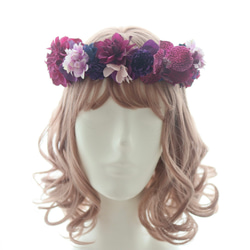 花冠 花かんむり レインボーカラー カラフル 結婚式 ブライダル