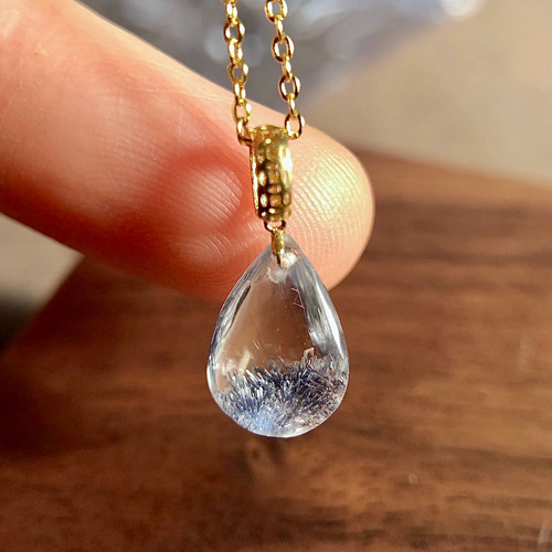 デュモルチェライトインクォーツ⭐️ペンダントトップ 【公式通販】