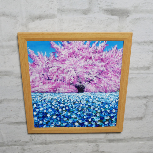 油絵　絵画 楽天市場】手描き 油絵 絵画 額入り 油彩 手描き 竹林1 F6サイズ