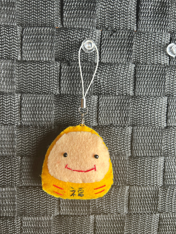 だるまさん キーホルダー フェルト お守り キーホルダー Remiry