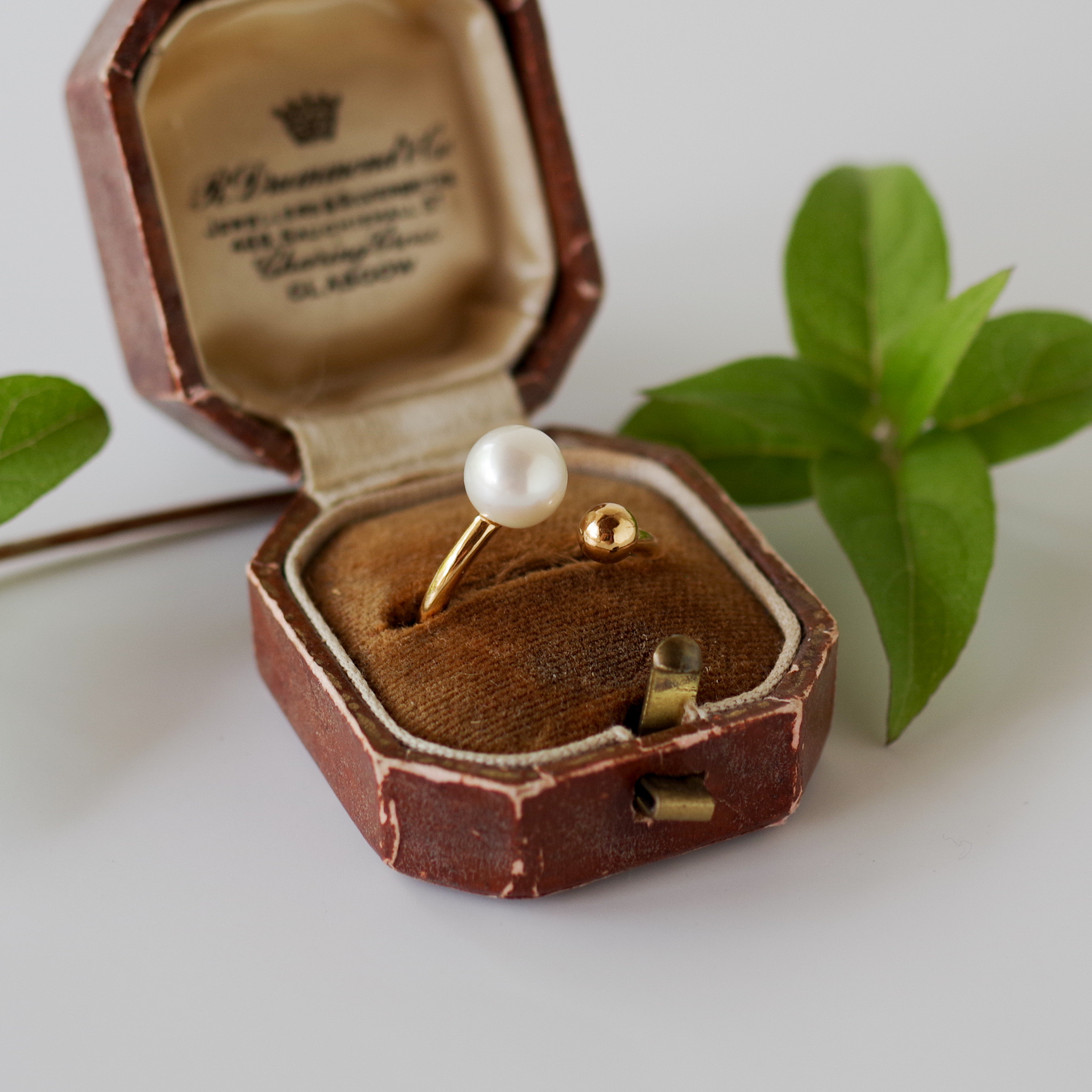 フリーサイズリング　full moon　一粒淡水パールのリング　silver925