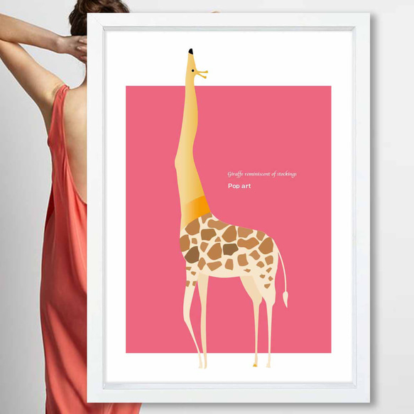 クリスタルアート キリン ピクチャー アートフレーム POP クリスタルアート キリン ピクチャー アートフレーム POP クリスタル