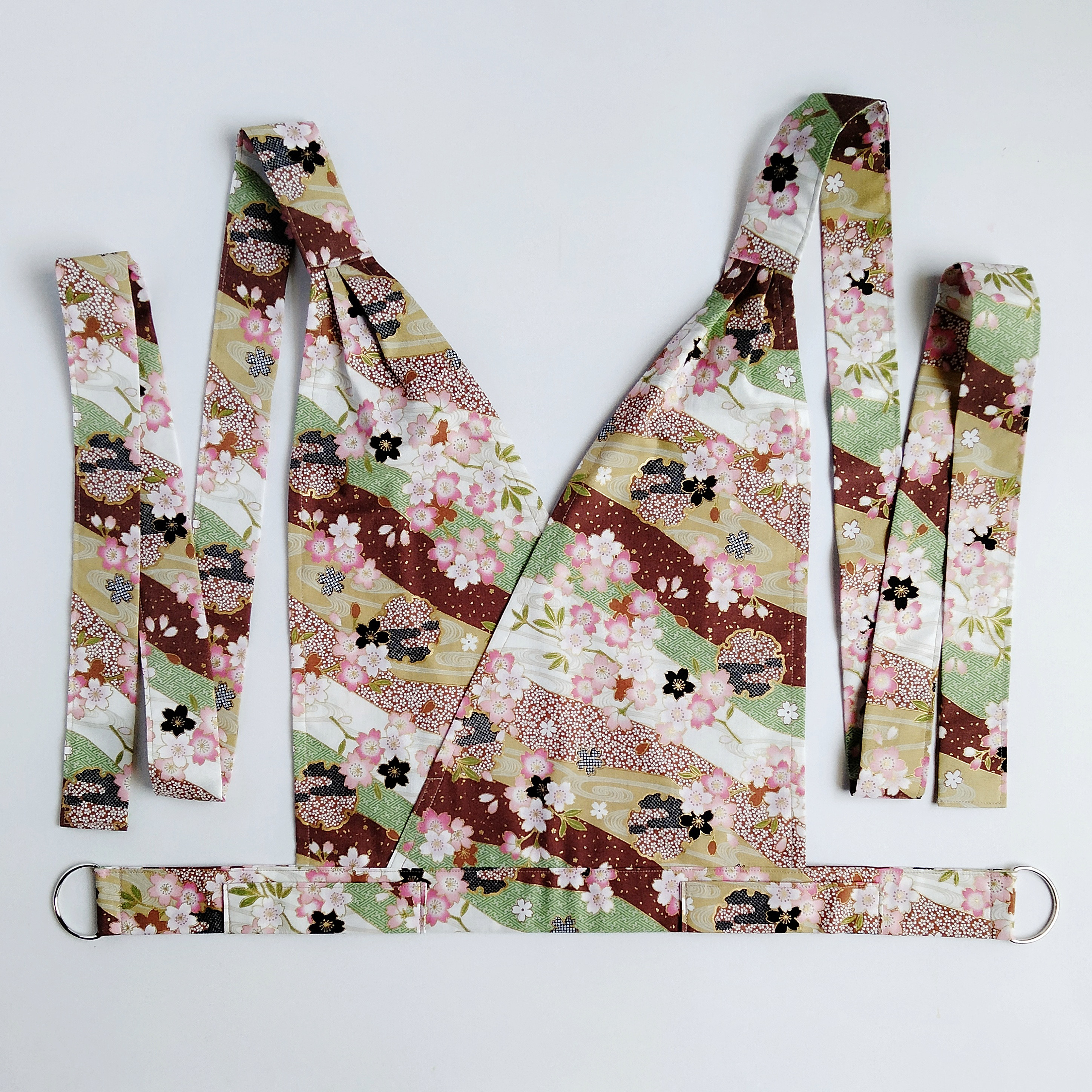 茶道のお稽古着・桜雪輪文様