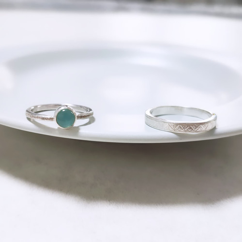 オパールのシルバーリング クラシック オパール リング - スターリング シルバー -石