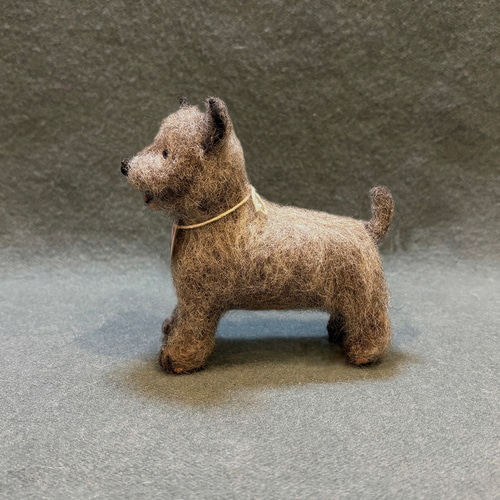 羊毛フェルト　トイマンチェスターテリア 羊毛フェルトトイマンチェスターテリア