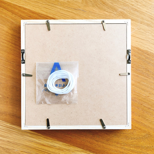 ✡️特選【原画一点物】イラストアート（額付） 87-25 現代日本絵画 白いかけら 「 点描シリーズ 」【 アート 美術