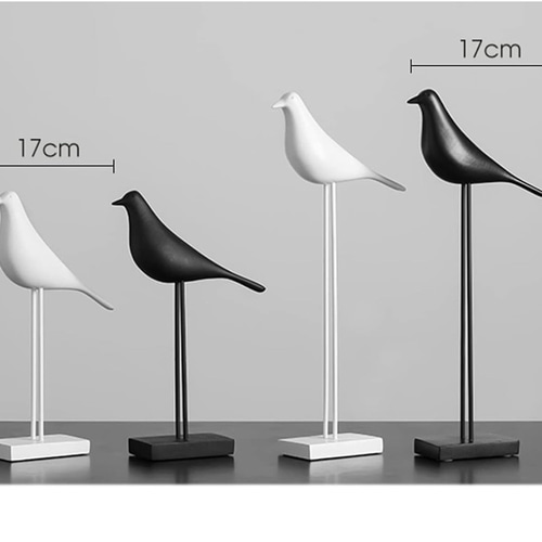 鳥 バード 置物 オブジェ インテリア 3羽 4羽 デコレーション