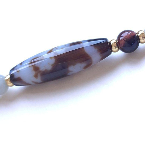 ◇神玉持ち龍神天珠と糸魚川翡翠・タイガーアイ・水晶御守り ストラップ ◇神玉持ち龍神天珠と糸魚川翡翠・タイガーアイ・水晶御守り